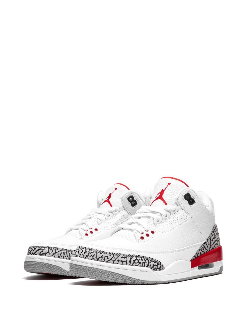 JORDAN 3 WHITE/RED