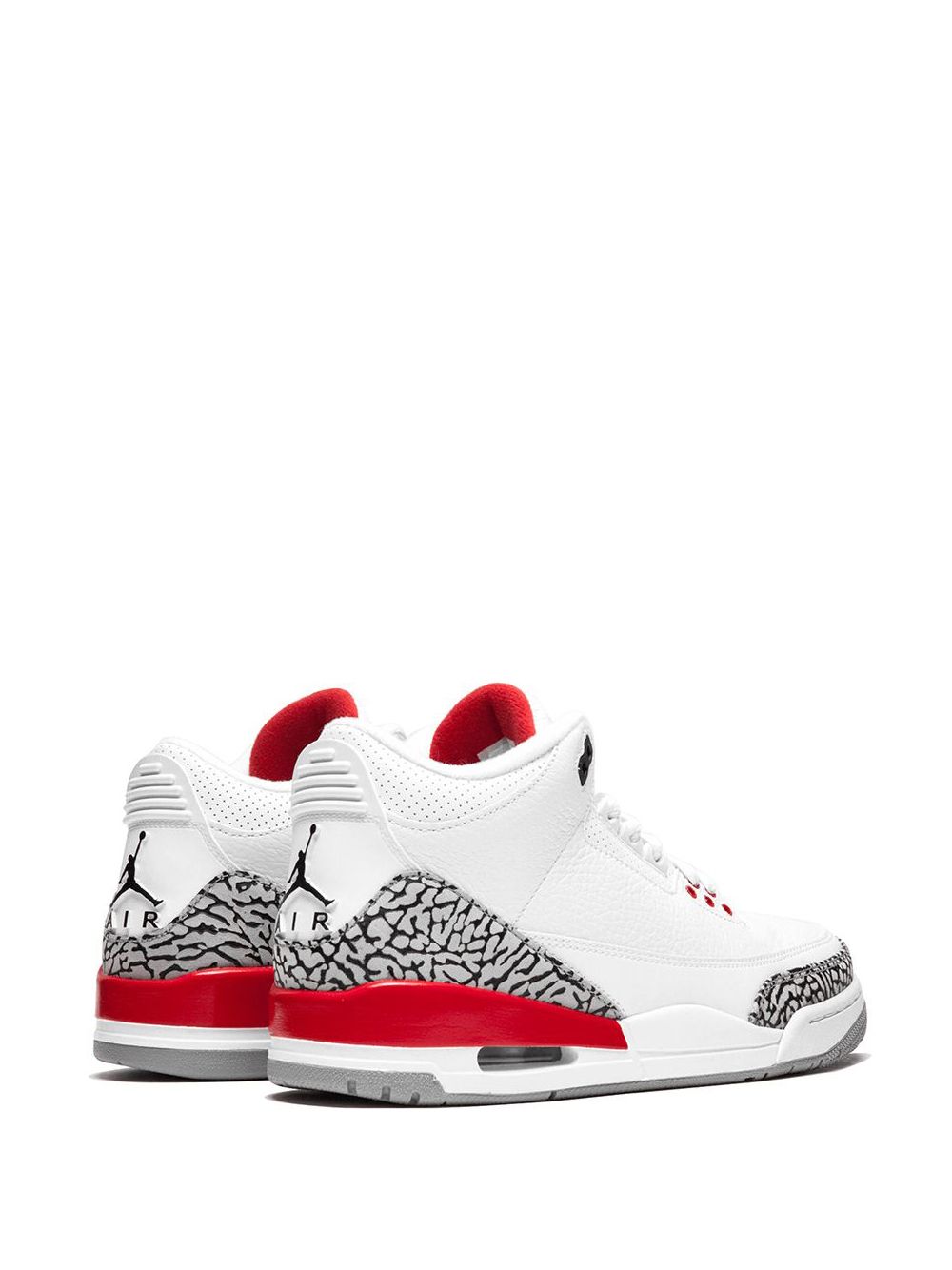 JORDAN 3 WHITE/RED