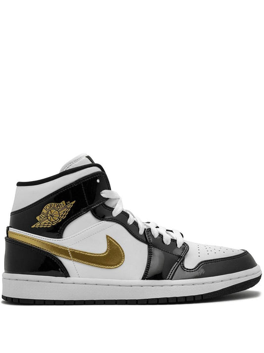 JORDAN 1 MID GOLD SWOOSH