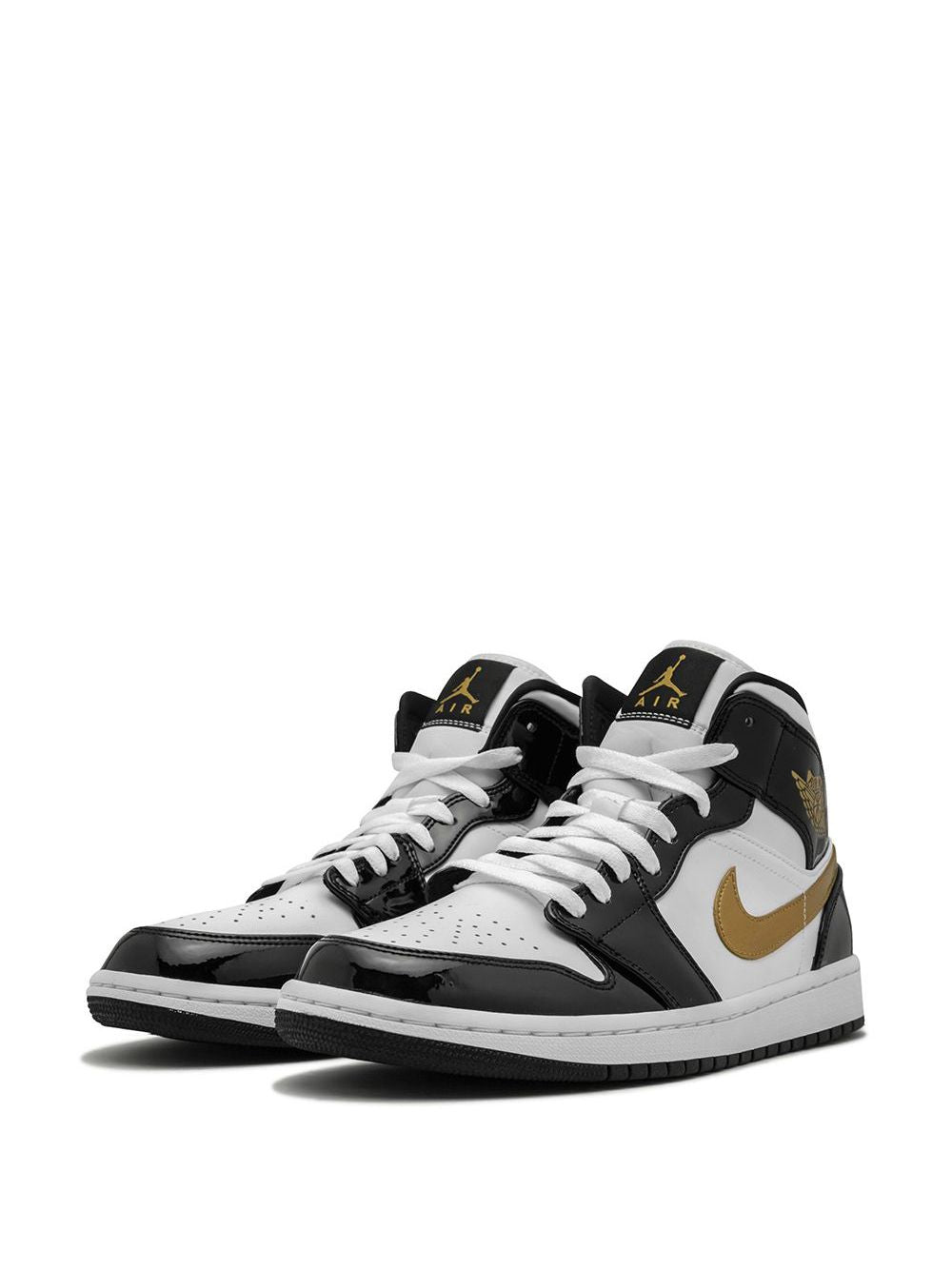 JORDAN 1 MID GOLD SWOOSH