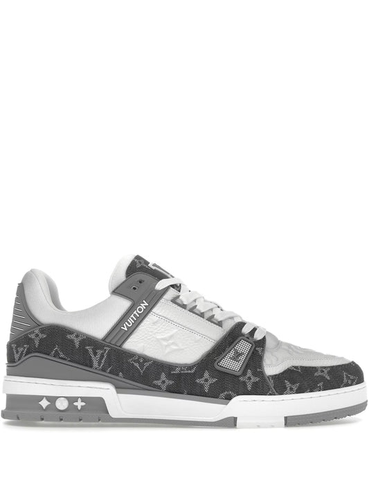 LV TRAINER MONOGRAN DENIM GREY