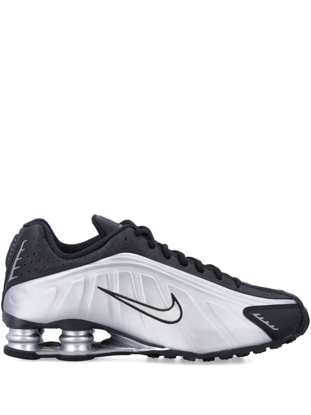 NIKE SHOX R4 METALLIC SILVER BLACK
